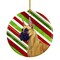 Caroline&#x27;s Treasures   LH9220-CO1 Great Dane Candy Cane Holiday Christmas Ceramic Ornament, 3 in, multicolor
